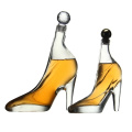 High heels shoes glass bottle